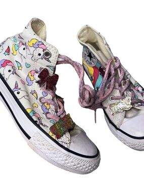 Converse Kids High-Top White Unicorn Sneakers